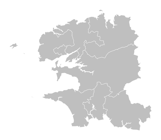 Carte des circonscriptions législatives réalisées par Jérôme Cukier - CC-BY-SA