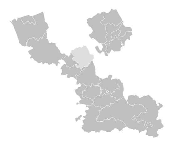 Carte des circonscriptions législatives réalisées par Jérôme Cukier - CC-BY-SA