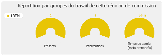 Répartition par groupes du travail de cette réunion de commission