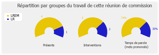 Répartition par groupes du travail de cette réunion de commission