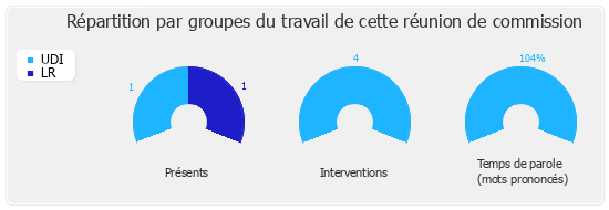 Répartition par groupes du travail de cette réunion de commission