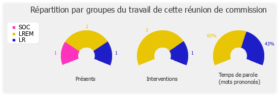 Répartition par groupes du travail de cette réunion de commission