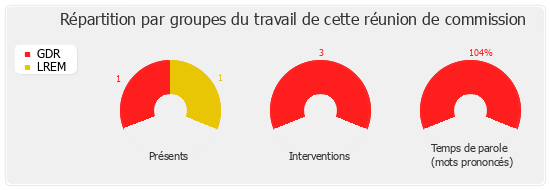 Répartition par groupes du travail de cette réunion de commission